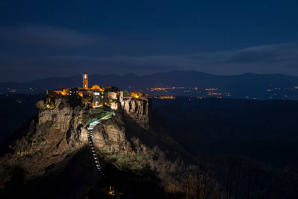 The dying city of Civita di Bagnoregio in Latium, recheable only by a pedestrian bridge. Italy