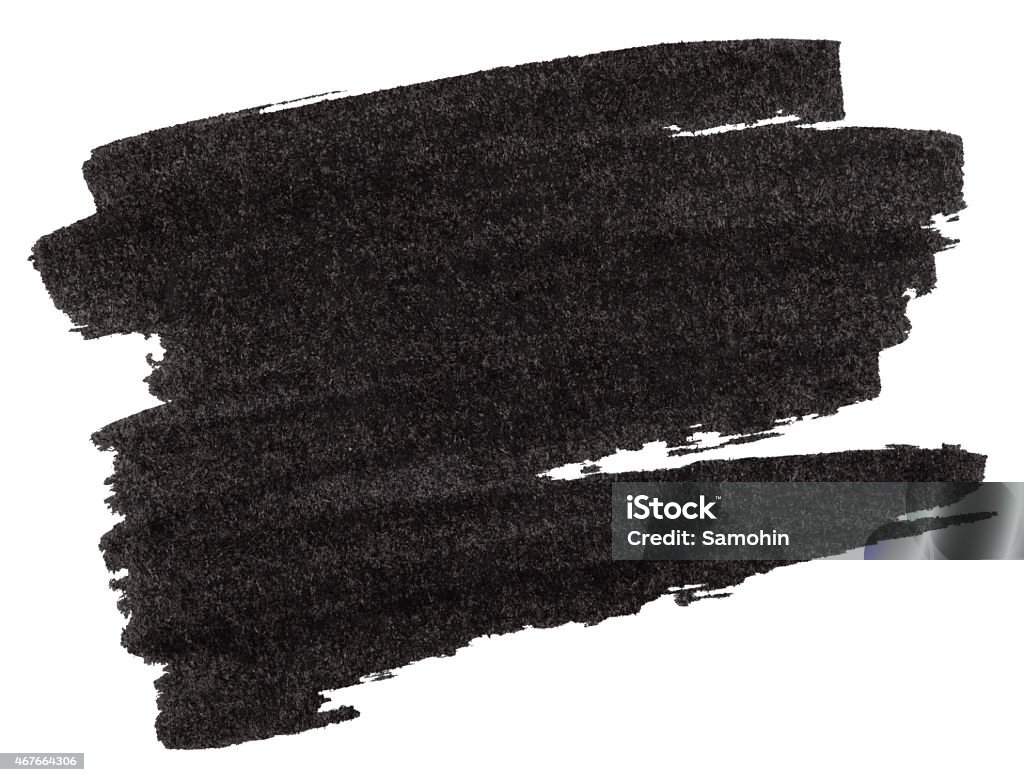 Marcador de pintura de textura negro - Foto de stock de Pincelada libre de derechos