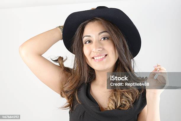Pretty Latin Female Model Stock Photo - Download Image Now - 20-29 Years, 2015, Adulation