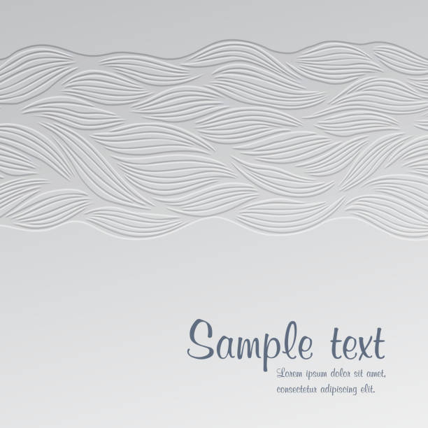 Abstract hand-drawn waves background. vector art illustration