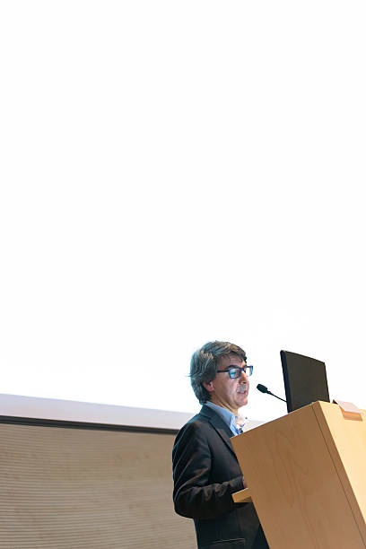 istock Speaker giving talk on podium at Business Conference. 467667020