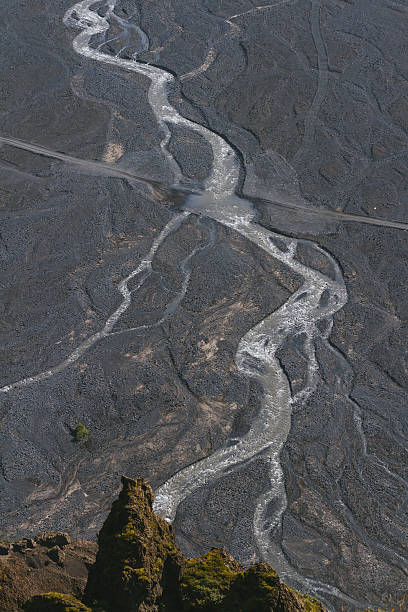 istock Volcanic landscape with river in south Iceland 467668886