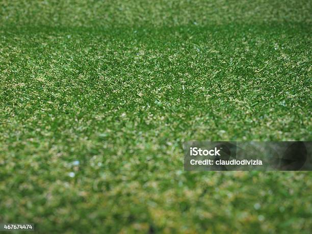 Green Artificial Synthetic Grass Meadow Background Stock Photo - Download Image Now - 2015, Artificial, Backgrounds