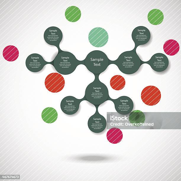 Metaball Bunte Runde Diagramm Infografiken Stock Vektor Art und mehr Bilder von Abstrakt - Abstrakt, Bildhintergrund, Computergrafiken