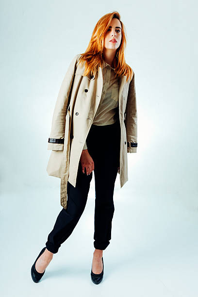 istock Professional fashion model posing in latest collection 467677294