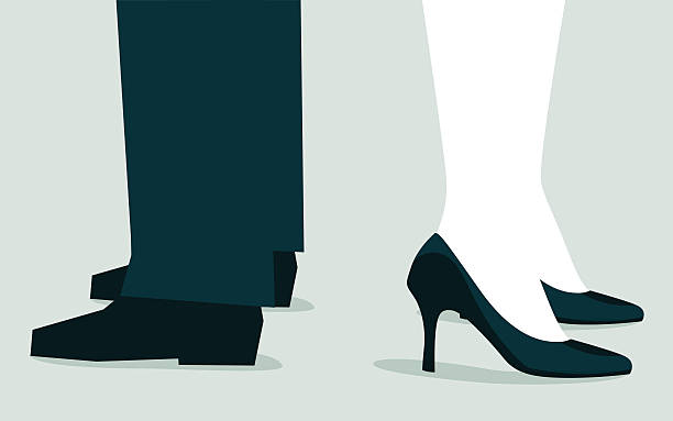 illustrations, cliparts, dessins animés et icônes de divorce-illustration - stiletto pump shoe shoe high heels