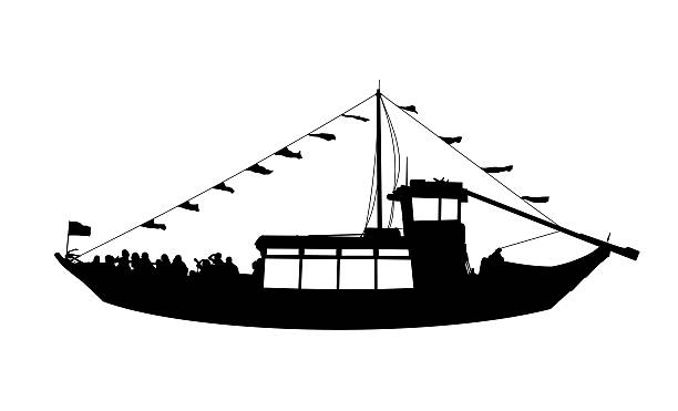 ilustrações de stock, clip art, desenhos animados e ícones de touristic perfil de vista de navio - douro