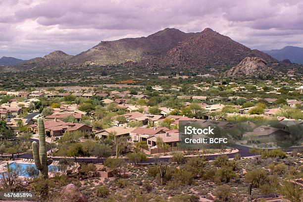 Phoenixscottsdale Desert Community Stock Photo - Download Image Now - Arizona, Scottsdale - Arizona, House