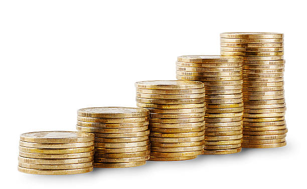istock Rising columns of golden coins 467707242