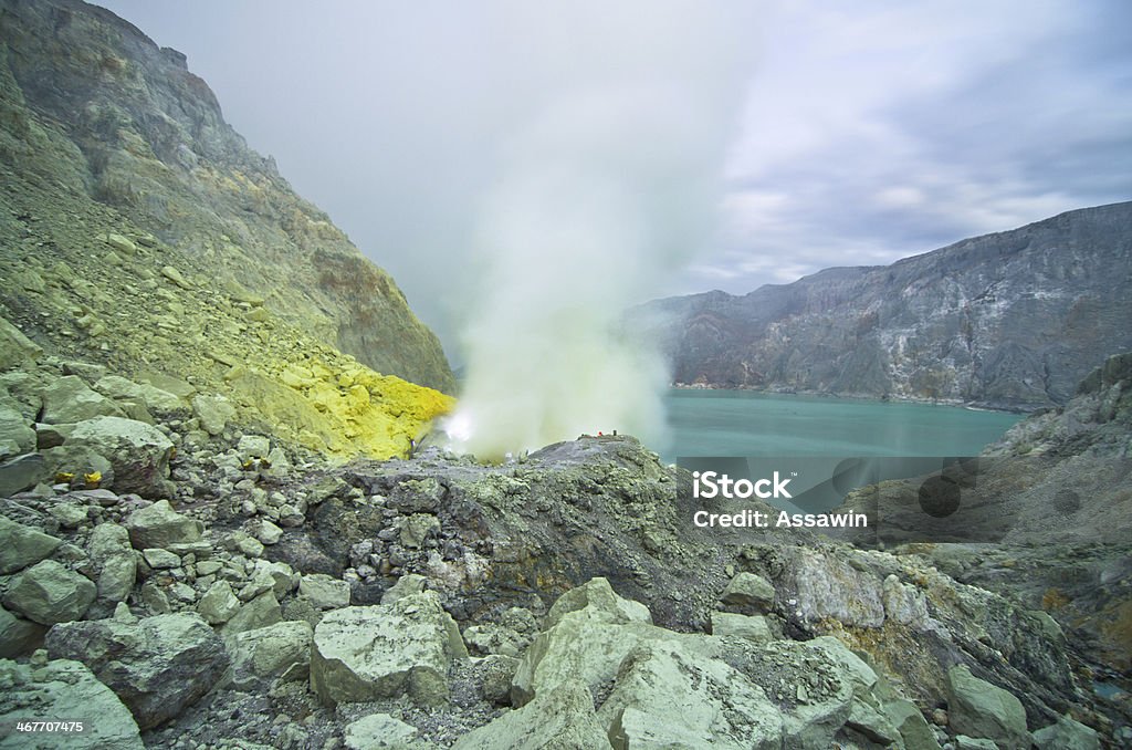 Kawah Ijen Vulcano Isola di Java - Foto stock royalty-free di Idrogeno