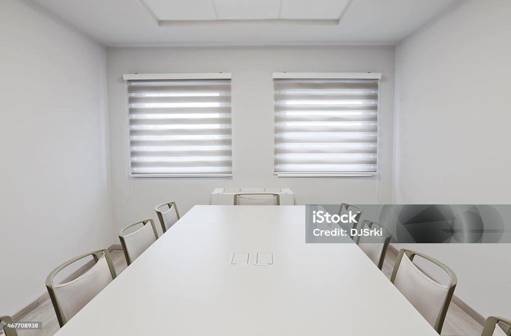 conference room empty conference room with windows Meeting Room Stock Photo
