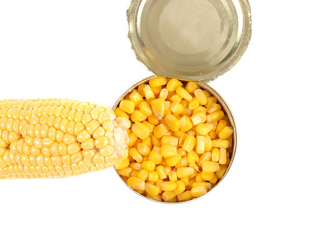 istock Composition of cop and canned corn. 467709679
