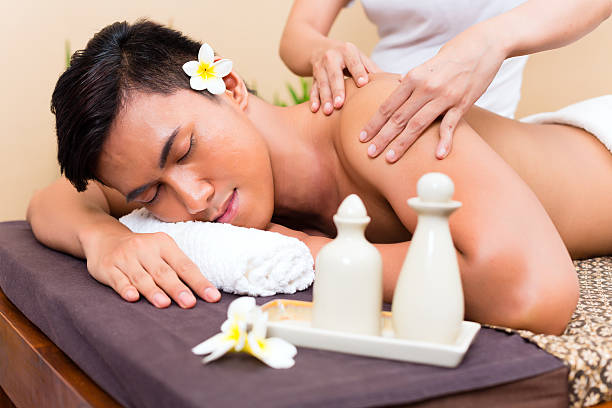 istock Indonesian Asian man at wellness massage 467710487