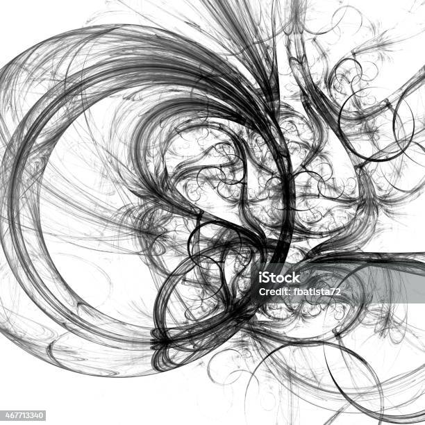 Abstract Fractal On The White Background Stock Photo - Download Image Now - 2015, Abstract, Backgrounds