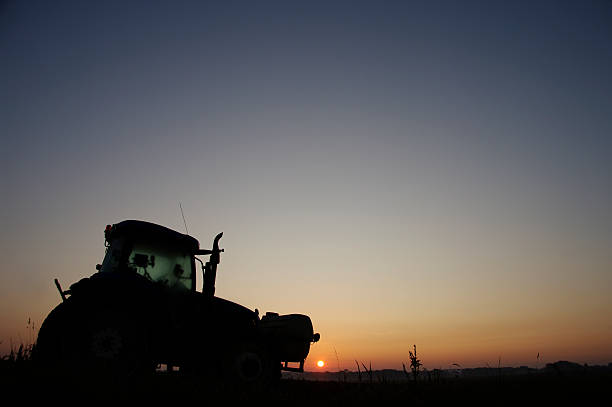 istock Tractor early in the morning 467714689