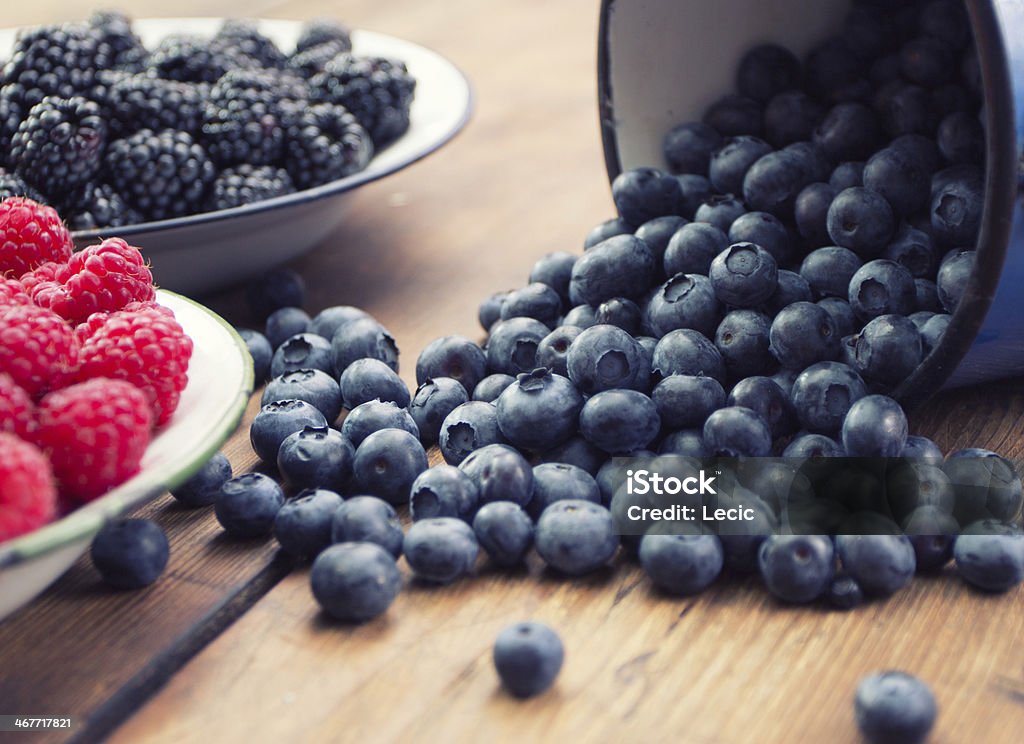 Mixed berry fruits Antioxidant Stock Photo