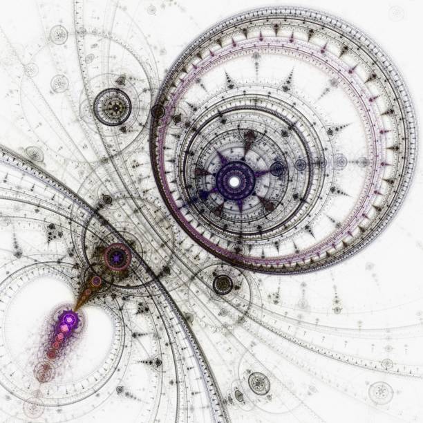 istock Colorful fractal clockwork, abstract gears digital artwork 467719112