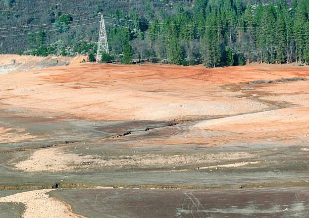 istock Bottom of reservoir during drought in California 467721154
