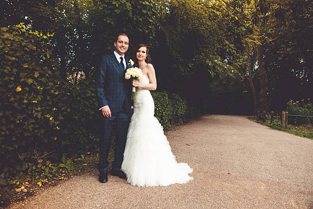istock Bride and groom outdoors 467721258