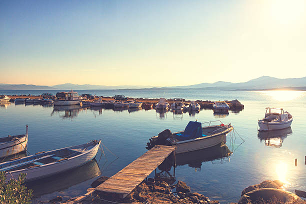 istock Small fishing harbor in sardinia 467721374