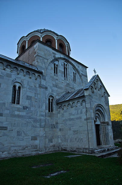 istock White marble church from 12. century at Studenica monastery 467723758