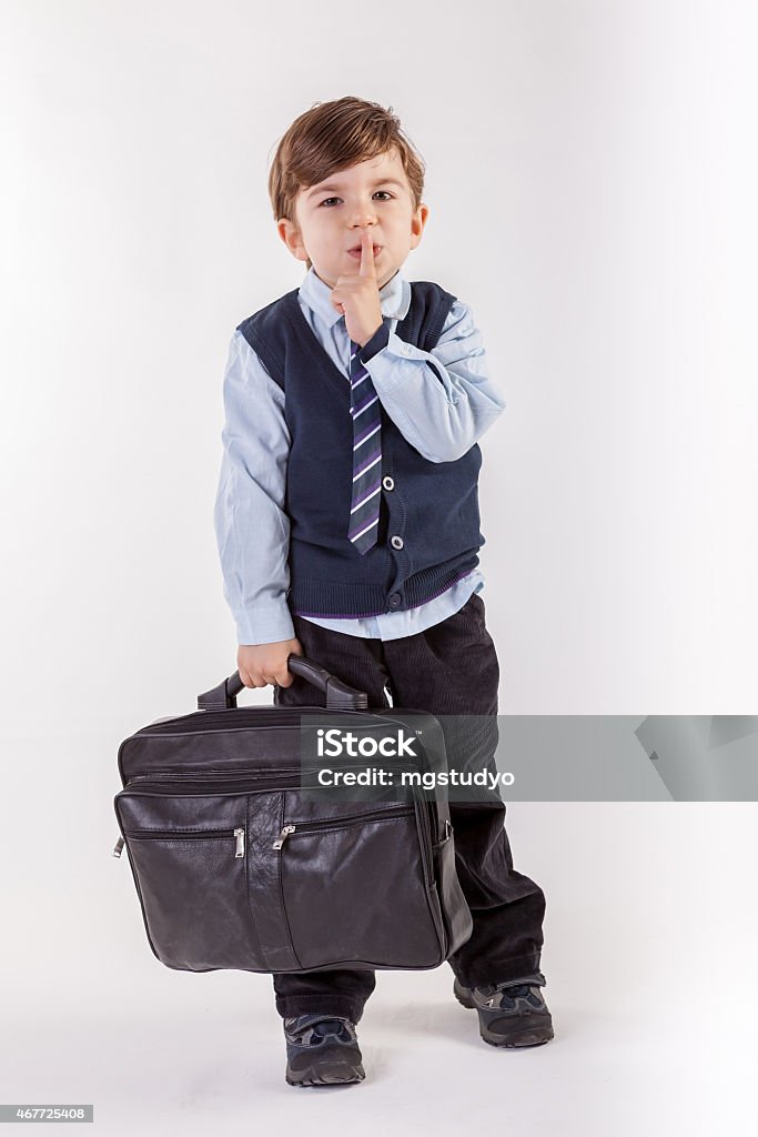 Boy holding a briefcase Boy holding a briefcase  studio shoot 2015 Stock Photo