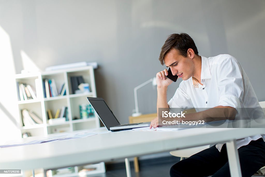 Young man in the office 2015 Stock Photo