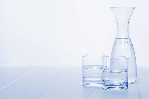 istock Water Carafe and Two Glasses 467731725