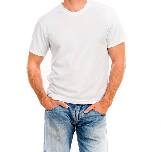 istock white t shirt on a young man 467733798