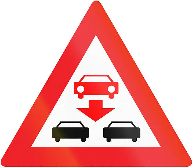 Austrian traffic sign: Watch out for wrong-way drivers!