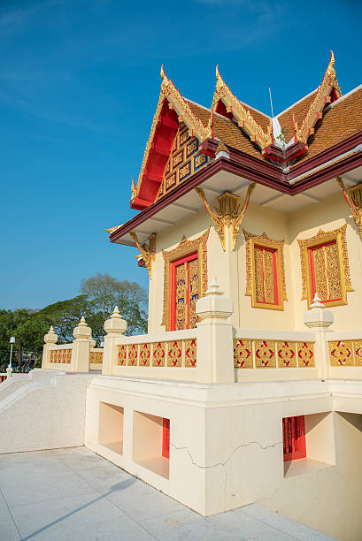 istock wall of temple in Rayong,Thailand 467736674