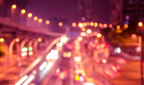 istock Big city Defocused traffic lights. 467743909