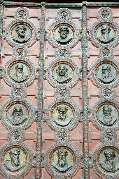 A door of St. Stephen's Basilica in Budapest, Hungary.