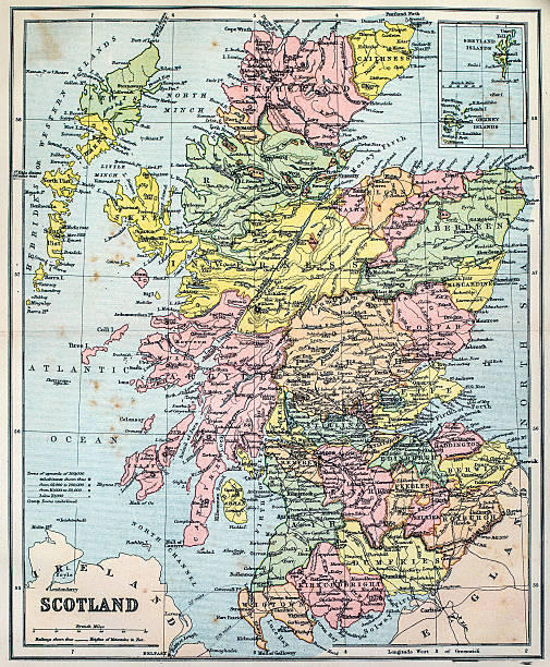 istock Antique Map of Scotland 467748995