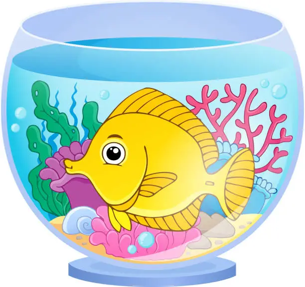 Vector illustration of Aquarium theme image 2