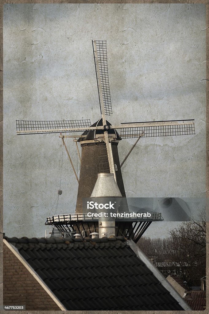 Vintage photo of aged buildings in Amsterdam country Amsterdam Stock Photo