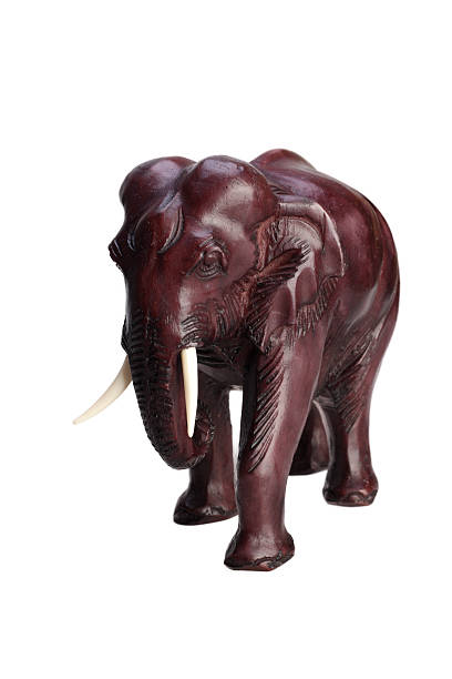 istock clay figurine Thai elephant on a white background 467755352
