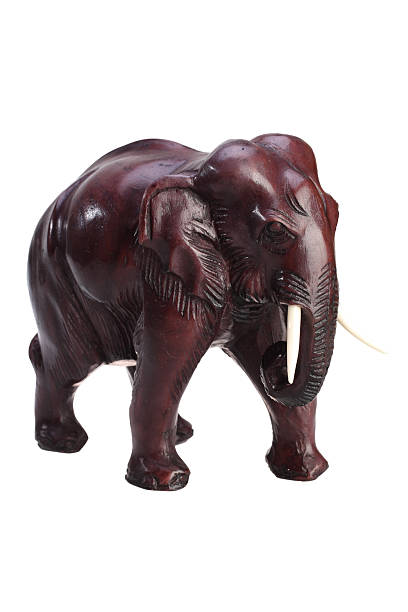 istock clay figurine Thai elephant on a white background 467755354