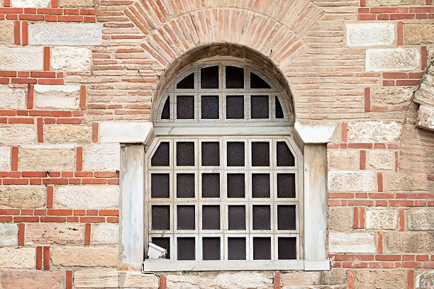 istock Window In An Old Brick Church 467755878