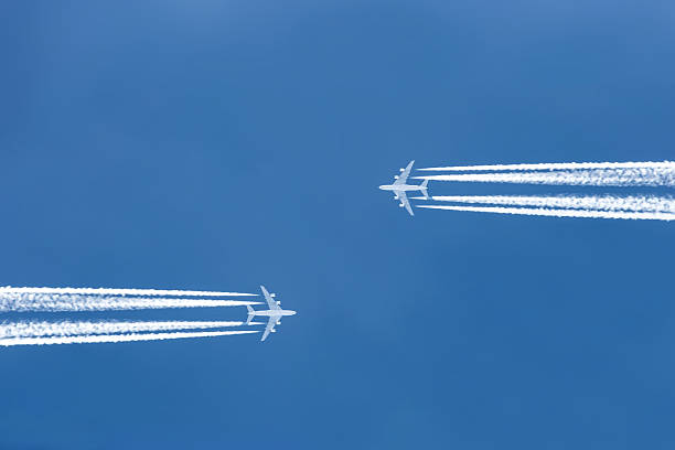 aircraft high in the sky
