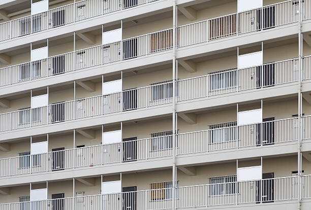 istock Modern apartment or condominium building exterior close - up 467758974