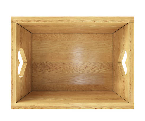 istock empty wooden box isolated on white with heart holders 467759434