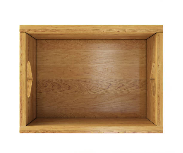 istock empty wooden box isolated on white with heart holders 467759440