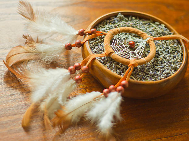 istock Dreamcatcher with dried lavenders 467759869