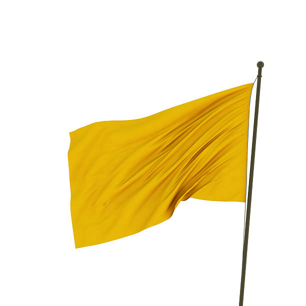 XXL yellow flag stock photo
