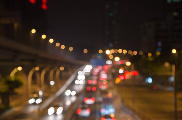 istock Big city Defocused traffic lights. 467761763