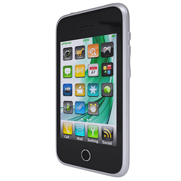 istock Metal smartphone. The phone screen desktop image 467762119