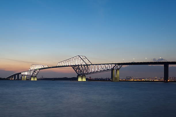 istock Tokyo gate bridge and Tokyo bay at twilight 467763546