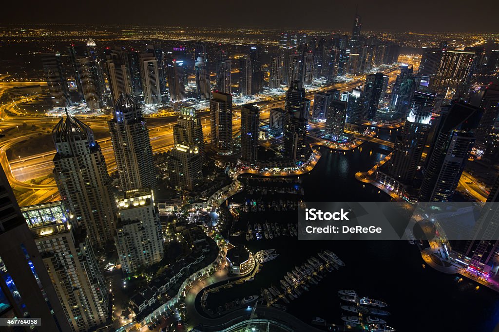 city view of Dubai city view of Dubai, skyscraper 2015 Stock Photo