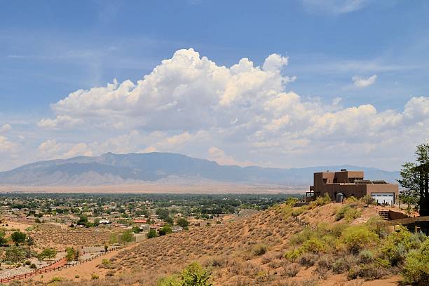 istock Adobe architecture style house in Albuquerque, New Mexico 467767312